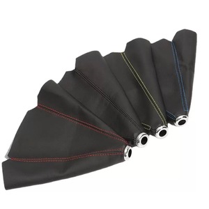 Universal PU Leather Car <b>Gear</b> Shift Collars Auto Manual Stick Shifter <b>Knob</b> Boot Cover Gaiter Accessories - Product Image 4