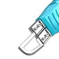 Couteau électrique sans fil à batterie lithium DC21V, tête de coupe pour plastique et mousse, avec lame en forme de R et pied de coupe