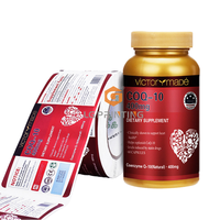 Étiquettes personnalisées imperméables pour flacons d'huile de musculation avec logo, 20 ml, 30 ml, autocollants d'emballage adhésifs permanents