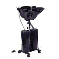 Wally Beauty Portable debout Mobile réglable coiffure lavage shampooing chaise bassin évier bol