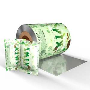 Rouleaux de film plastique laminé en aluminium de qualité alimentaire personnalisés pour les sachets de bonbons, emballage automatique de sucre et de biscuits. - Product Image 1