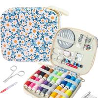 A0028 Kit de couture pour usage domestique, ensemble complet de haute qualité pour outils de couture haut de gamme multicolores, imprimé de dessins animés mignons