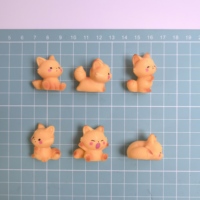 Nouvelle Collection : 100 Figurines de Renards 3D en Résine (20*25MM) – Ornements Animaux Kawaii pour Jardin Féerique et Décoration de Bureau