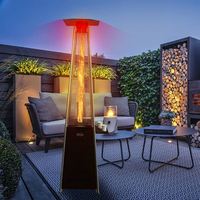 Vente chaude Triangle Patio Chauffage Facile À Déplacer Pyramide Chauffage Au Gaz Extérieur Portable Chauffage Rapide Fer Avec Pulvérisation Réchauffeur Avec CE