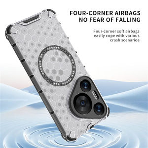 Từ không dây sạc điện thoại trường hợp đối với Huawei Nova 13 Pro Honor 200 <span class=keywords><strong>Lite</strong></span> P70 siêu X60 X9C tổ ong lai Armor bóng đá - Product Image 4