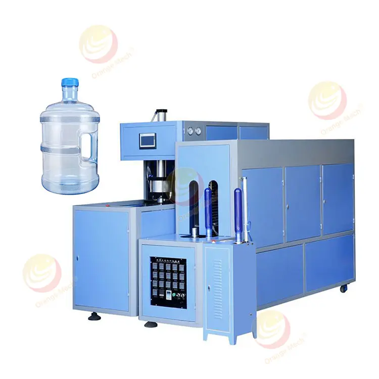 ماكينة صنع زجاجات المياه البلاستيكية شبه الأوتوماتيكية Pe 19 لتر و 20 لتر