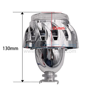 Turbina cuadrada de 2,5 pulgadas con sistema de luz de coche, <span class=keywords><strong>kit</strong></span> de lente de proyector Bixenón <span class=keywords><strong>h7</strong></span>, halos X duales - Product Image 5