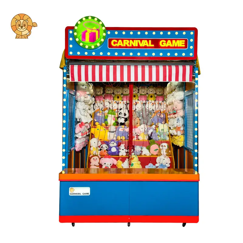 Lucky Red Rope Classic Carnaval Booth Game Hoepels Gooien Ballen Darten Buiten Schilderachtige Park Carnaval Games Machine