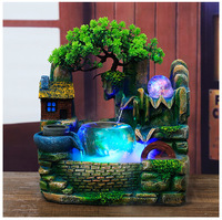 Fontaine d'eau de table de réservoir de poissons pour la décoration intérieure