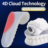 Semelles orthopédiques 4D en PU ZHUOYUE pour femmes, soutien de la voûte plantaire, absorption des chocs, coussinets pour les pieds, soulagement de la fasciite plantaire, confort sportif