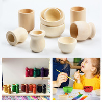 Décorations de Pâques DIY pour la maison, ornements créatifs pour enfants, perles en bois peintes à la main, couleur naturelle