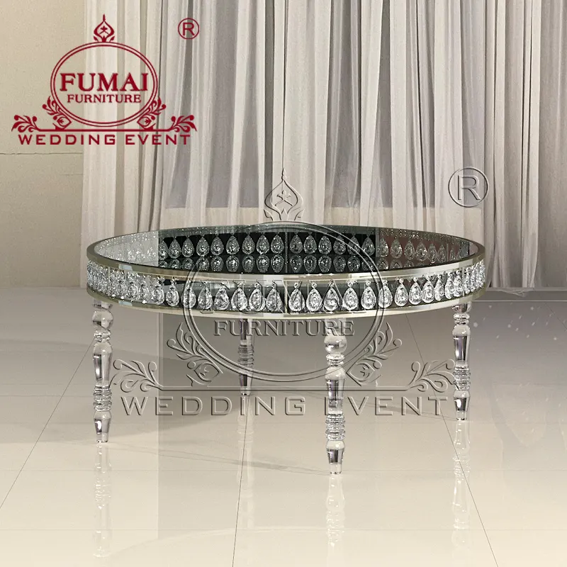 Marco de Metal para mesa y silla, pata de acrílico, lateral de cristal, Popular, para fiesta