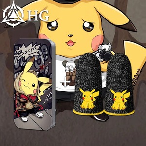 ปลอกนิ้วสำหรับเล่นเกมอีสปอร์ต ทำจากเส้นใยสีเงิน น่ารักและเท่ห์ ไม่ลื่นและซับเหงื่อ พร้อมหน้าจอสัมผัสที่ไวต่อการสัมผัส - Product Image 1