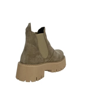 Autunno/inverno/primavera stivaletti bassi stile occidentale PQ7385185 Taupe chiusura a Zip piatta traspirante in PU/gomma/PVC soletta fodera in rete - Product Image 3