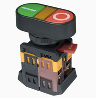 Double bouton, interrupteur à bouton AS-22&25, double bouton rouge-vert PPBB-30N avec bouton lumineux, APBB-22&25N