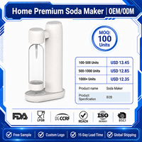 Distributeur de soda en plastique ABS, appareil à eau gazeuse, fabricant de soda de bureau personnalisé pour la maison