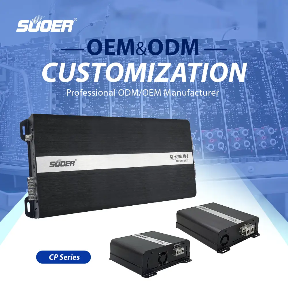 Suoer CP-8000 amplificateur de voiture Super haute puissance classe D 24000W monobloc grande puissance amplificateur Audio de voiture pour voiture