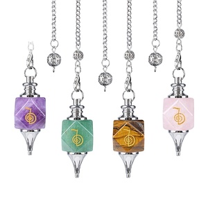 Vente en gros de pendentifs gravés au laser avec symboles géométriques, runes, symboles de puissance, pour la méditation et le yoga, à modulation de fréquence - Product Image 1