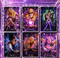 Cartes à collectionner Dragon Ball Z Anime Japonais : Tableaux d'art DBZ Goku Vegeta en papier coloré pour jeu de société
