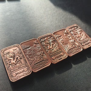 Moneda Coleccionable de Metal Artístico Rectangular de Cobre 999 de 1 Oz con Grabado en Relieve, ¡Gran Oferta! - Product Image 5