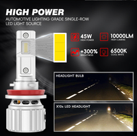 Ampoules de phare LED LANSEKO X10S P13W PSX26 5202 PSX24 H7 H11 avec puces GC-7535 10000LM Tube en cuivre PCB pour feux de brouillard LED de voiture