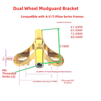 Support de roues pour garde-boue de vélo AGEKUSL, fixation de roulettes pour garde-boue, montage CNC en alliage, compatible Brompton