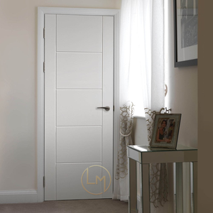 Pintu Kayu Jati Kedap Suara, Berlapis PVC, Modern, Terpasang Siap Pakai, Interior Solid, untuk Pintu Masuk Kamar Hotel di Turki - Product Image 4