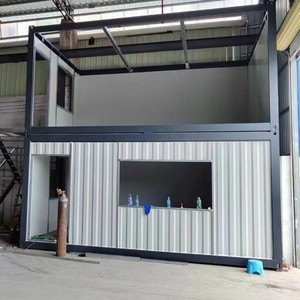 Bureau en conteneur maritime modifié, design industriel rectangulaire, solution respirante complète, installation sur site - Product Image 3