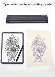 ATS886 taşınabilir dövme yazıcı şablon yazıcı termal fotokopi makinesi kablosuz pil Transfer yazıcı dövme - Product Image 2