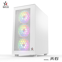 OEM Fabrika Özel Üretim Yüksek Performanslı ITX ATX Oyun Bilgisayarı Kasası Plastik Siyah Mid Tower Yan Pencereli ve USB Portlu