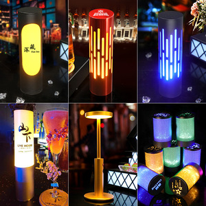 <b>Rechargeable</b> Bar Counter Lamp Led Table <b>Light</b> For Nightclub Cafe Decorative <b>Night</b> <b>Light</b> With Logo Display 36V DC 6V - Product Image 2