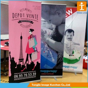 Chất lượng cao tùy chỉnh trọng lượng nhẹ Roll-up Bảng hiển thị chống cháy vật liệu mang theo túi cho triển lãm thương mại cửa hàng quảng cáo - Product Image 6