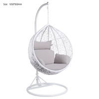 Fauteuil suspendu en forme d'œuf pour patio, balançoire en forme de cocon, panier suspendu personnalisé, fauteuil suspendu en forme d'œuf pour bébé et adulte, ensemble de balançoire en macramé pour patio, pour la cour