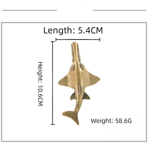 Biển Sâu behemoth thấy tia đồ trang trí bằng đồng làm cũ động vật biển đồ trang trí hàng thủ công bán buôn. - Product Image 6