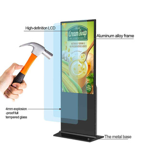 Lecteur publicitaire LCD Android d'intérieur VETO 43 55 65 75 pouces, écran tactile 4K sur pied, signalisation numérique pour centre commercial - Product Image 4