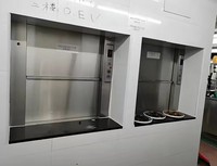 Neuer Fabrik-Lebensmitteltransportlift für Schulkantinen, Gastronomie und Hotels – Fenstermontierter Edelstahl-Automatiklift