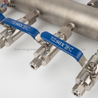 Katup kontrol aliran udara baja tahan karat, Distributor arus udara Multi Splitter
