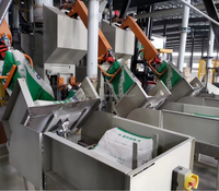 Équipement d'emballage de sacs à valve pour systèmes de dosage automatisés, machine d'emballage de poudre de mastic et d'ensilage en sacs à valve de 20 kg