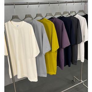 T-shirt à manches courtes pour homme, col rond, en <span class=keywords><strong>coton</strong></span> épais, t-shirts pour homme, entraînement, décontracté, respirant, en maille - Product Image 2