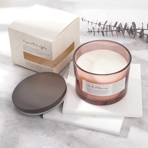 <b>Large</b> Aromatherapy Candle <b>Jar</b> Unique Glass <b>Jar</b> Container Luxury Scented Soy Wax Glass Candle - Product Image 3