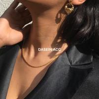 Collier tendance mixtes en or 18K pour hommes et femmes, chaîne à maillons torsadés, bijoux en or, acier inoxydable