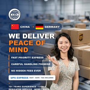 LHS Chine vers Allemagne <span class=keywords><strong>UPS</strong></span> Express Cargo Shanghai Route maritime Montréal Fret aérien Contrôle des risques douaniers Rapide et fiable - Product Image 1