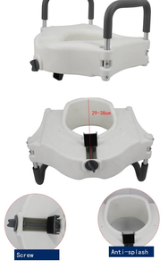 Asiento Elevador <span class=keywords><strong>para</strong></span> Inodoro <span class=keywords><strong>para</strong></span> Personas Mayores y Mujeres Embarazadas, con Reposabrazos Desmontables <span class=keywords><strong>para</strong></span> Rehabilitación, Equipo de Seguridad <span class=keywords><strong>para</strong></span> Baño - Product Image 4