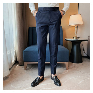 <span class=keywords><strong>Pantaloni</strong></span> <span class=keywords><strong>a</strong></span> drappo <span class=keywords><strong>a</strong></span> <span class=keywords><strong>righe</strong></span> primavera e autunno 2025 <span class=keywords><strong>pantaloni</strong></span> <span class=keywords><strong>lunghi</strong></span> Casual Slim - Product Image 5