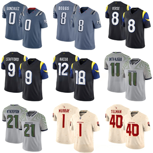 Nuove Maglie da Football Americano 2025 Cucite 17 Adams 8 Verse 9 Stafford 12 Nacua Unisex Antibatteriche in Spandex/Cotone - Product Image 2