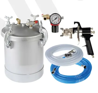 Бак для краски 8 л/10 л с пистолетом высокого давления без внутреннего резервуара