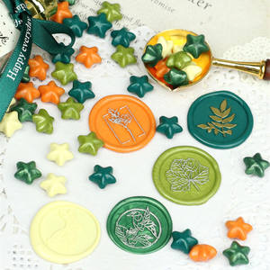 Perles pour sceau de cire, sceau personnalisé avec cinq étoiles pour sceau, <span class=keywords><strong>500g</strong></span>, 10 pièces - Product Image 5