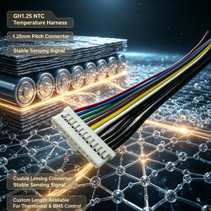 كابل استشعار درجة الحرارة متعدد الأطراف GH1.25 NTC بموصل 1.25 مم، سلك توصيل بطول مخصص، حزمة أسلاك للتحكم في الترموستات - Product Image 1