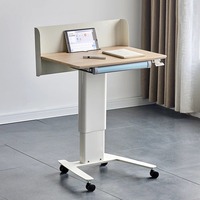 Pupitre de conférence mobile en bois pour bureau, réception, table de présentation, pupitre de bienvenue pour hôte, pupitre relevable pour discours