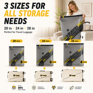 Sacchetti <span class=keywords><strong>Sottovuoto</strong></span> da Viaggio Personalizzabili OEM con Logo, 80% di Risparmio di Spazio, con Pompa Elettrica per Bagagli e Stoccaggio Domestico - Product Image 6